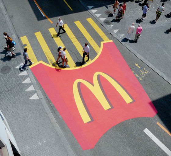 McDonald's zebra crossing